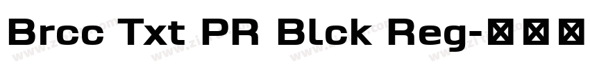 Brcc Txt PR Blck Reg字体转换 Brcc Txt PR Blck Reg字体转换
